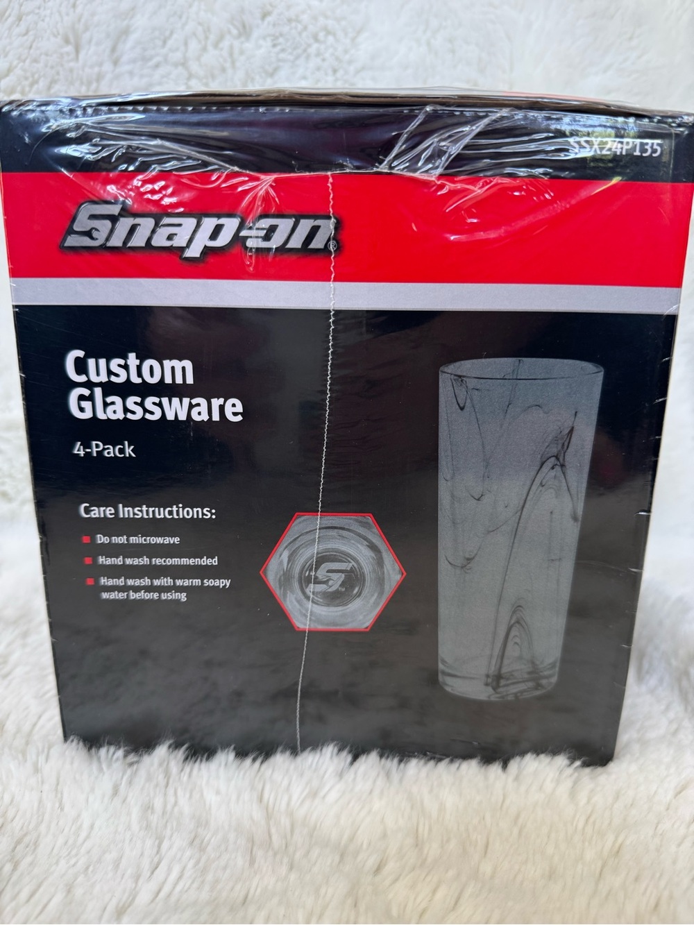 Snap-on Custom Glassware 4-Pack